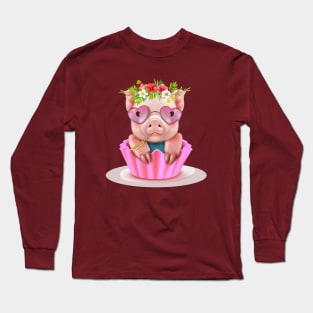 Cute Pig Long Sleeve T-Shirt